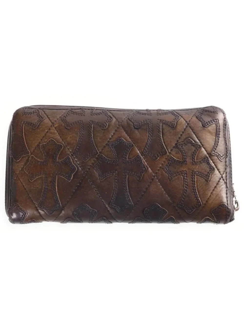 Chrome Hearts Rec Zip Cemetery Cross Patch Camouflage Quilted Dagger Zip